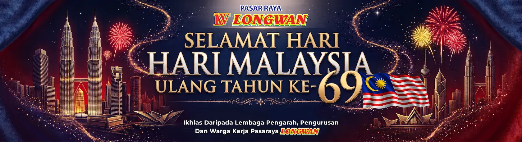 Selamat Hari Malaysia Ulang Tahun Ke-69