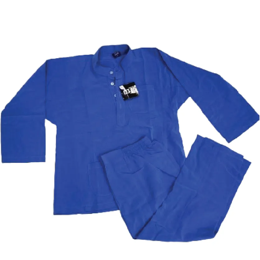 BAJU SEKOLAH MELAYU SUIT KOSHIBO (ANNIL) BLUE J12 (24-38) SEPASANG